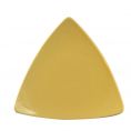 Triangular Flat Plate Yellow 7"