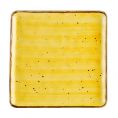 Square Plate Sunflower 10"