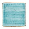 Square Plate Turquoise 10"
