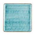 Square Plate Turquoise 12"