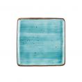 Square Plate Turquoise 6"