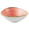 Triangular Bowl Coral 6oz 4 3/4"
