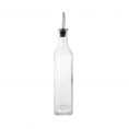 16oz Glass Oil/Vinegar Cruet W/ SS Pourer Cap