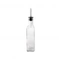 8oz Glass Oil/Vinegar Cruet W/ SS Pourer Cap