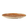 Bamboo Grove Plate Round Wooden Brown 10"