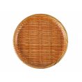 Bamboo Grove Plate Round Wooden Brown 10"