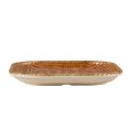 Bamboo Grove Plate Square Wooden Brown 8"