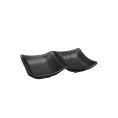 Tray Rect. 2-Compartment Matte Black 1oz x 2 5-1/2"
