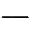 Duke Platter Rect. Matte Black 14"