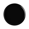 Hudson Plate Round Straight Side Matte Black 9-7/8"