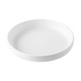 Hudson Plate Round Deep Matte White 8"