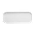 Hudson Platter Rect. Straight Side Long Matte White 12-1/4"x5"