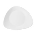 Korda Plate Round in Triangle Matte White 10-3/8"