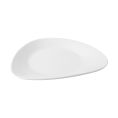 Korda Plate Round in Triangle Matte White 8"