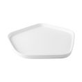 Pentanova Plate Pentagon Straight Side Matte White 11-3/8"