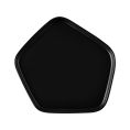 Pentanova Plate Pentagon Straight Side Matte Black 7-3/4"