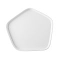 Pentanova Plate Pentagon Straight Side Matte White 9-3/8"