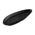 Shelton Platter Triangular Coupe Matte Black 11-1/8"