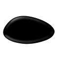 Shelton Platter Triangular Coupe Wide Matte Black 15"