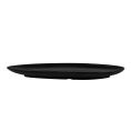 Shelton Platter Triangular Coupe Wide Matte Black 15"