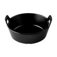 Serving Bowl Round W/ Dual Hdl Matte Black 13.5oz 5-7/8"x5-1/2"