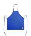 Chef's Pride Bib Apron Full Length w/ Pocket Blue