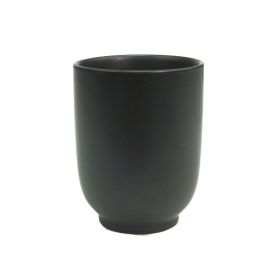Cup 8oz Non-Glare Glaze Black 2 3/4"