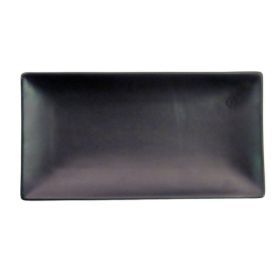 Rect. Platter Non-Glare Glaze Black 11 1/2"