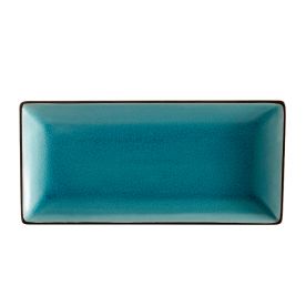Rect. Platter Lake Blue 11 1/2"