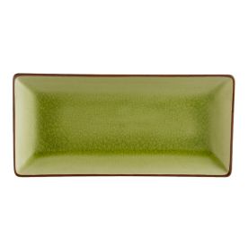 Rect. Platter Golden Green 11 1/2"