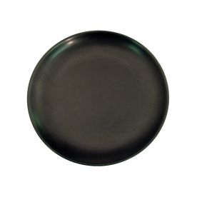Coupe Plate Non-Glare Glaze Black 10"