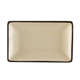 Rect. Platter Creamy White 5"