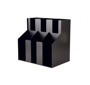 2-Tier Black Cup/Lid Organizer 3-Stack 