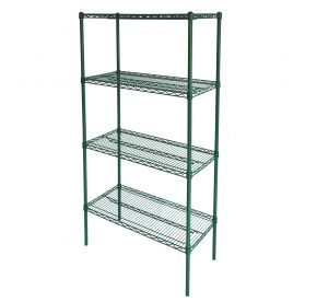 Epoxy Coated Wire Shelving Set 48" x 24" x 72"