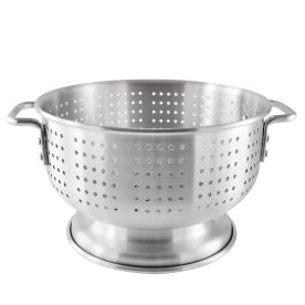 Colander AL Flat-Hdl & Footed 12 qt.