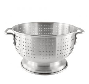Colander AL Flat-Hdl & Footed 16 qt.