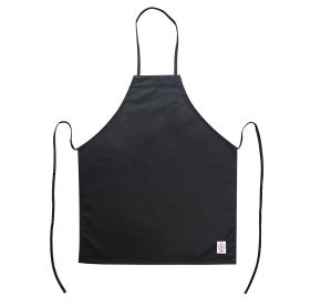 Chef's Pride Bib Apron Full Length w/o Pocket Black