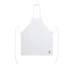 Chef's Pride Bib Apron Full Length w/o Pocket White 