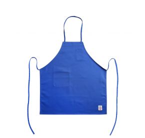 Chef's Pride Bib Apron Full Length w/ Pocket Blue