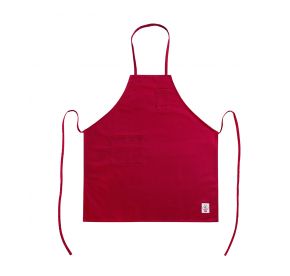Chef's Pride Bib Apron Full Length w/ Pocket Red