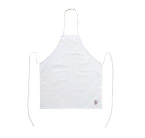Chef's Pride Bib Apron Full Length w/ Pocket White 