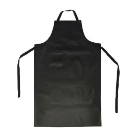 Vinyl Black Dishwashing Apron w/ Pocket 41-1/4" x 21-1/2"