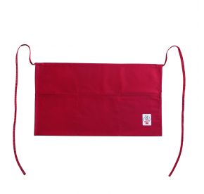 Chef's Pride Waist Apron 3-Pocket Red