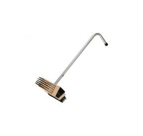Broiler/Grill Brush 2-Head W/ 28" Stainless Steel Handle