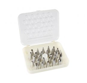 Decorating Tip Set Stainless Steel 26-PC