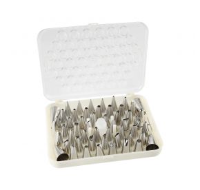 Decorating Tip Set Stainless Steel 52-PC