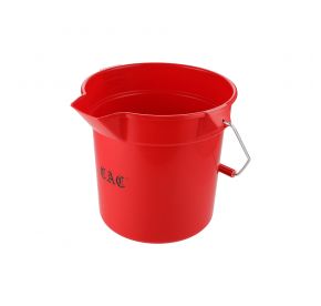Bucket Round Poly Red 10 qt.