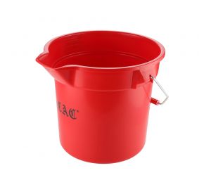 Bucket Round Poly Red 14 qt.