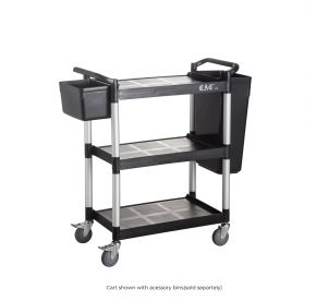 Utility Cart Black 31-7/8x17-1/8x35-7/8"H