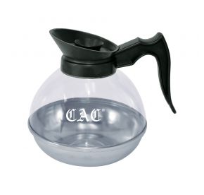 Coffee Decanter Black 64 oz. Stainless Steel Base